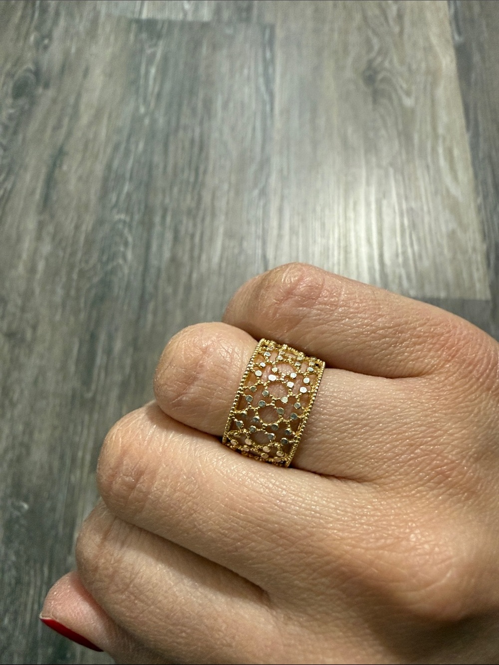 Mia Fiore Gold Plated 925 Sterling Silver Ring